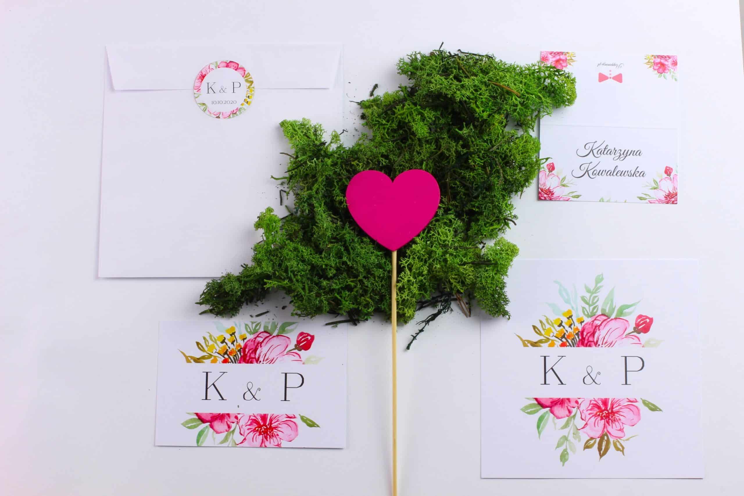 Zaproszenie Ślubne RSVP Kwiatowy Ogród