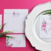 Zaproszenie Ślubne RSVP Lila Róż