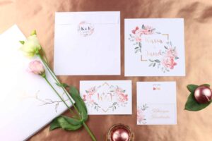 Zaproszenie Ślubne RSVP Luxury Flowers