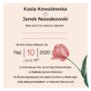Zaproszenie Ślubne RSVP Mini Spring