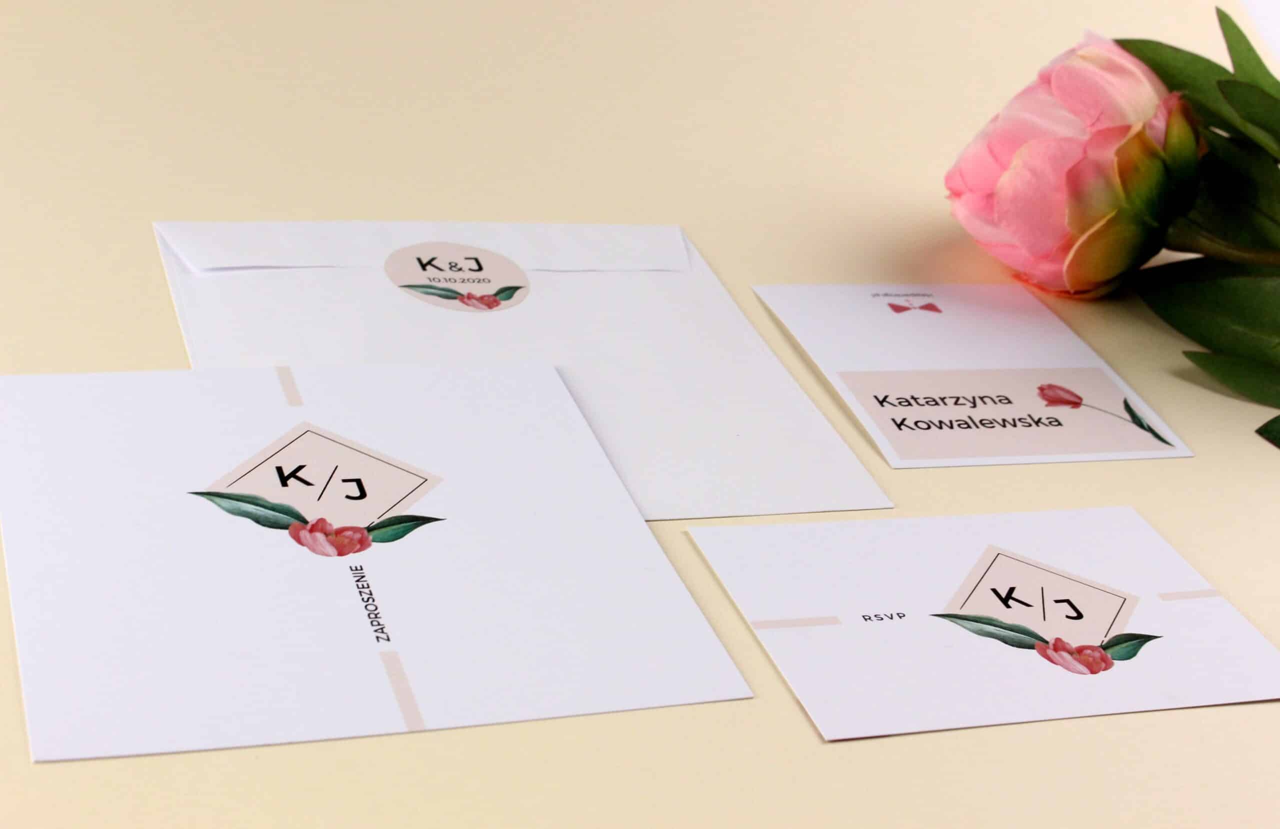 Zaproszenie Ślubne RSVP Mini Spring