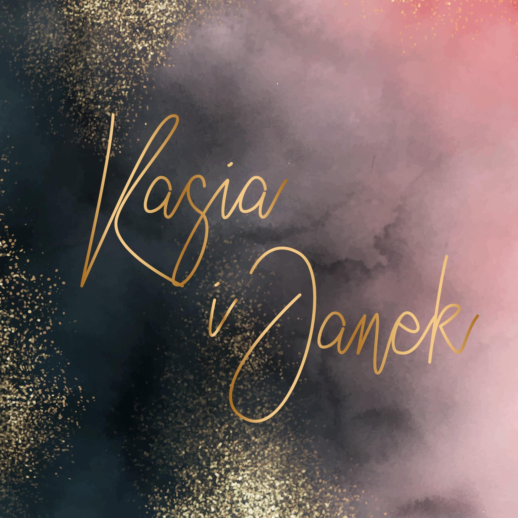 Zaproszenie Ślubne RSVP Navy Blush