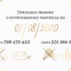 Zaproszenie Ślubne RSVP Navy Blush
