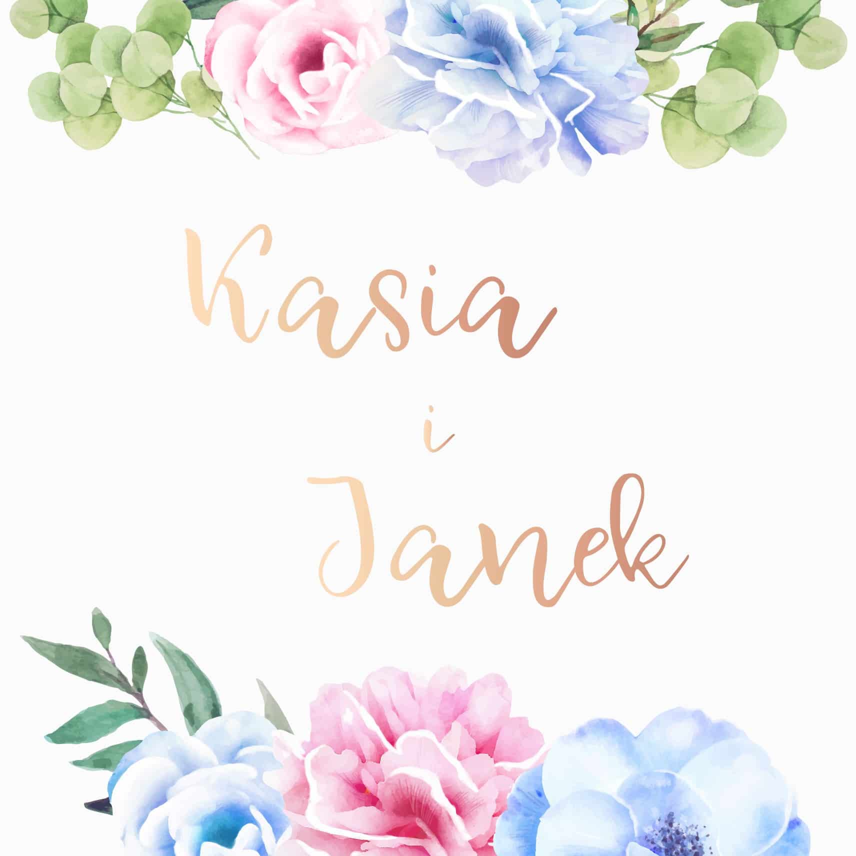 Zaproszenie Ślubne RSVP Pastel Harmony