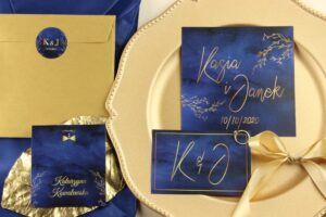 Zaproszenie Ślubne RSVP Royal Blue