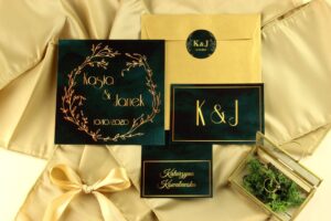 Zaproszenie Ślubne RSVP Royal Gold