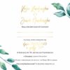 Zaproszenie Ślubne RSVP Royal Green