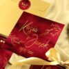 Zaproszenie Ślubne RSVP Royal Red
