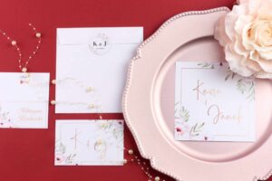 Zaproszenie Ślubne RSVP Vintage Rose