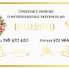 Zaproszenie Ślubne RSVP Złoty Ogród