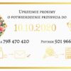 Zaproszenie Ślubne RSVP Złoty Ogród