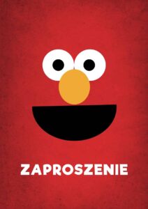 Zaproszenie urodziny Elmo Ulica Sezakowa