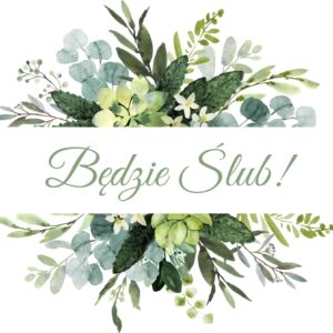 Zawiadomienie o Ślubie Greenery