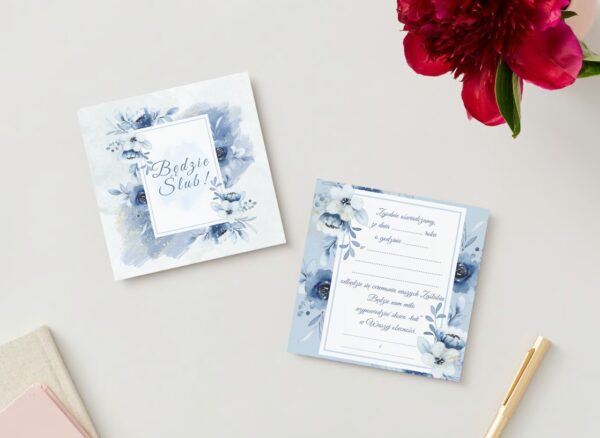 Zawiadomienie o Ślubie Wedding Blue 