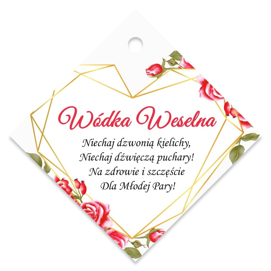 Zawieszki Na Wódkę Geo Serce 