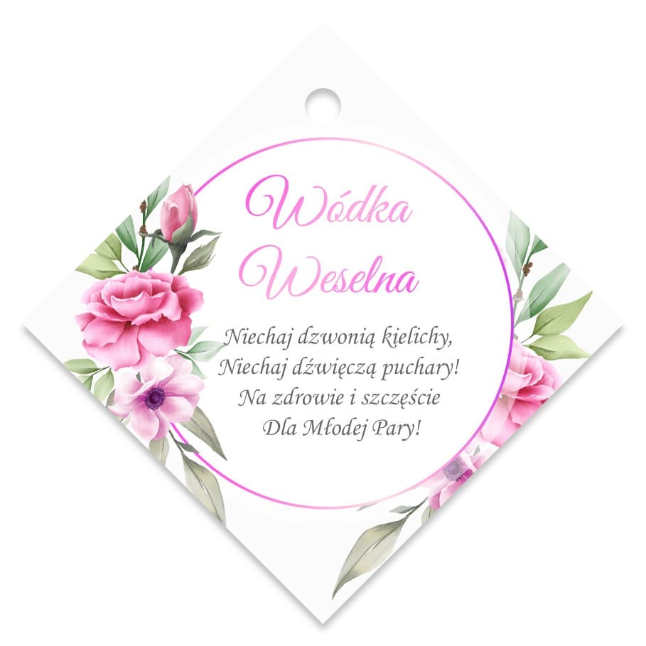 Zawieszki Na Wódkę Lila Róż 