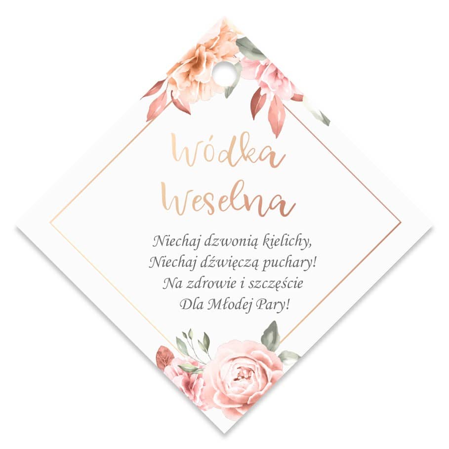 Zawieszki Na Wódkę Luxury Flowers 
