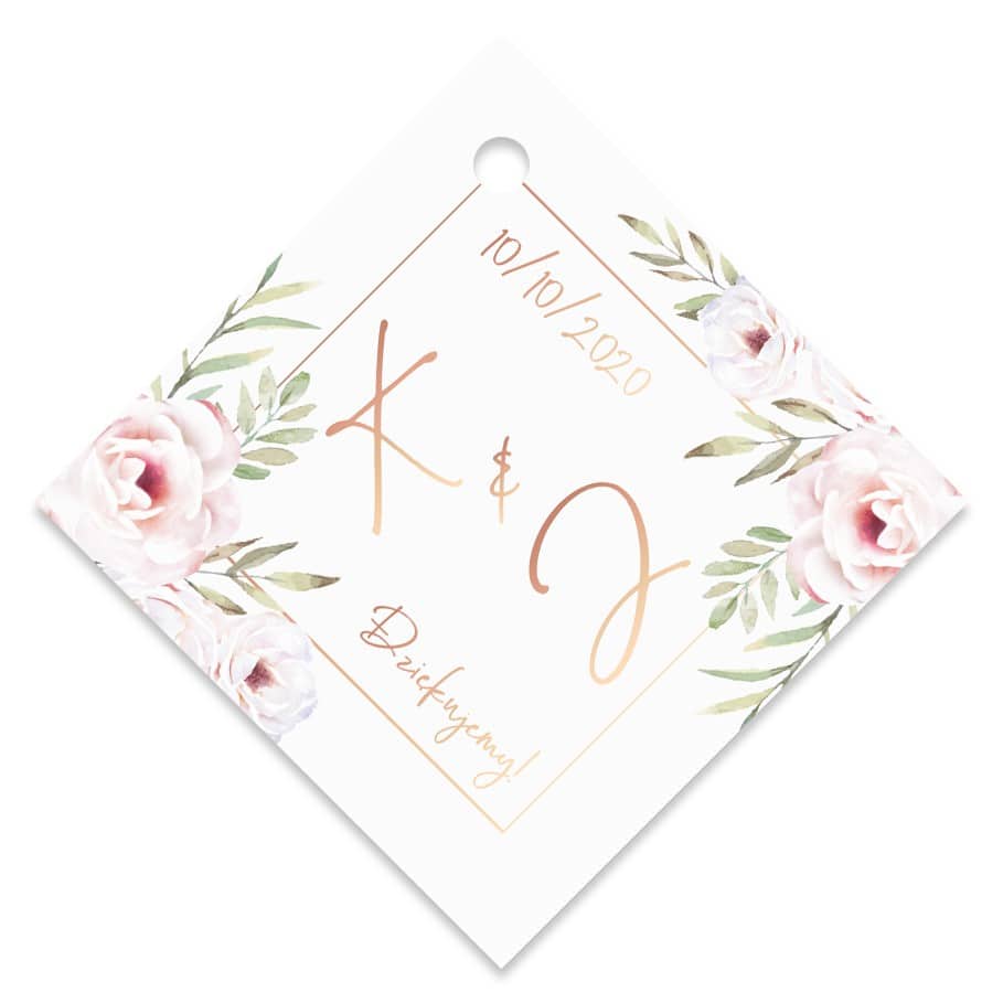 Zawieszki Na Wódkę Vintage Rose 