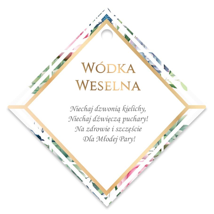 Zawieszki Na Wódkę Wiosenne Kwiaty 