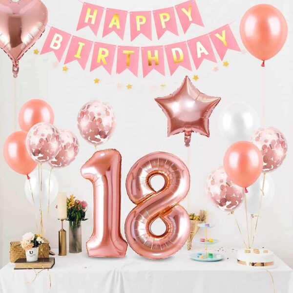 Zestaw Balonów Na 18-stke Let's Party