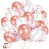 Zestaw Balonów Rose Gold 60 sztuk