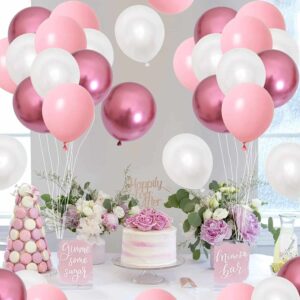 Zestaw Balonów Rose Gold Glossy 60 sztuk