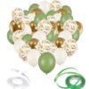 Zestaw Balonów Rosemary Green Złoty Zielony 60szt