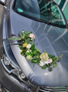 Zestaw dekoracji na Auto Ślub