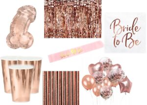 Zestaw dekoracji na panieński Max ROSE GOLD