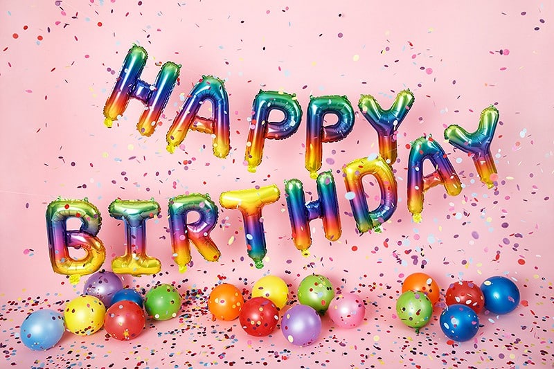 Zestaw Happy Birthday Rainbow