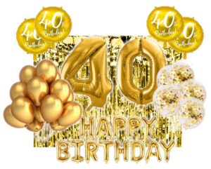 Zestaw na 40-stke Gold Balloons