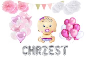 Zestaw na Chrzest dla dziewczynki Klasyczny