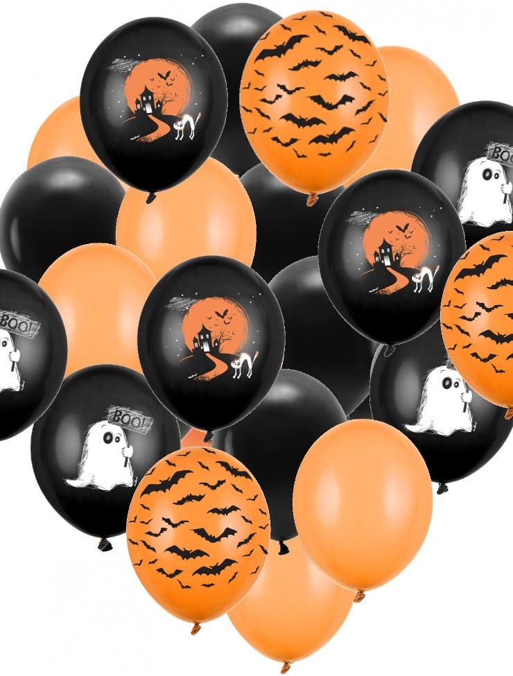 Zestaw Na Halloween Mroczny Biało-Czarny