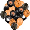 Zestaw Na Halloween Mroczny Pomarańczowo-Czarny