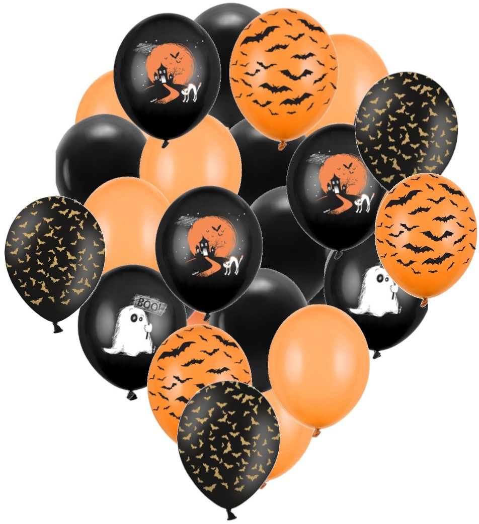 Zestaw Na Halloween Mroczny Pomarańczowo-Czarny