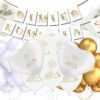 Zestaw Na Komunię Gold Bless Baner + Imię