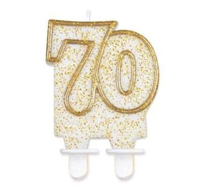 Złota świeczka na 70-tke