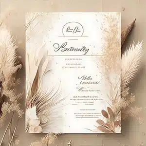 zaproszenia na chrzest w stylu glamour, boho lub elegance