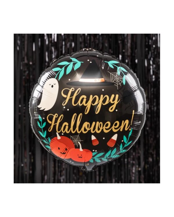 Balon foliowy Halloween złoty napis