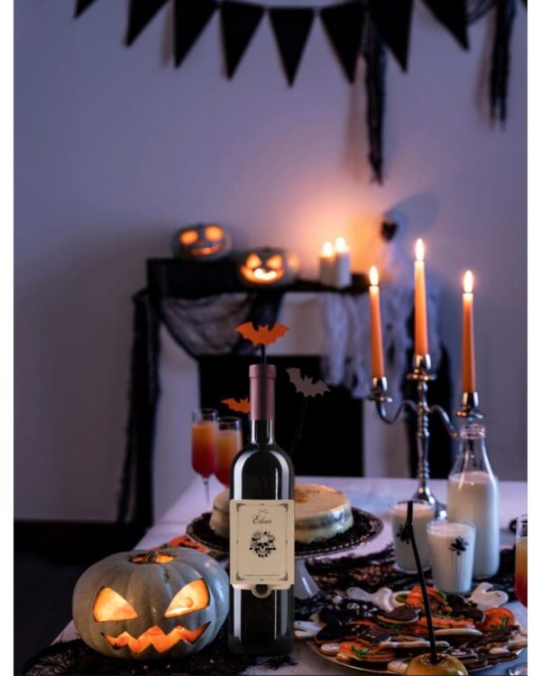 Etykiety na butelke Halloween elixir