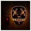 Maska led na Halloween niebieska purge