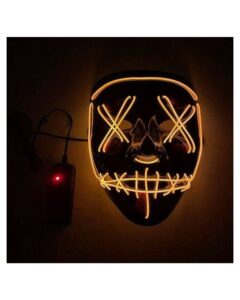 Maska led na Halloween niebieska purge