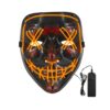 Maska led na Halloween niebieska purge