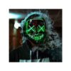Maska led na Halloween zielona purge