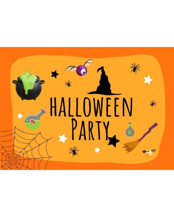 Plakat na Halloween party halloween