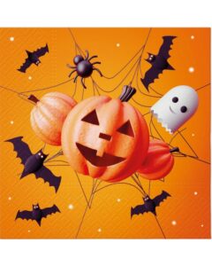 Serwetki papierowe na Halloween zabawna dynia