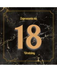 Zaproszenie na 18 night party