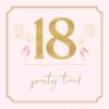 Zaproszenie na 18 pink birthday