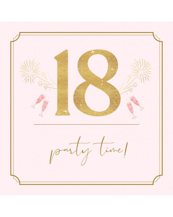 Zaproszenie na 18 pink birthday