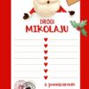 List do świętego mikołaj w zestawie z kolorowanką oraz znaczkami pocztowymi